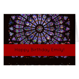 Cartão Catedral de Notre Dame, Rosa de Paris