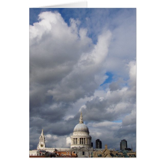 Cartão Catedral de Paul da rua (Frente)