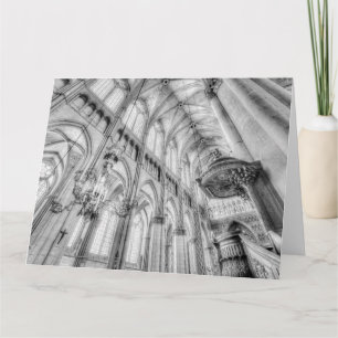 Cartão Catedral de Reims Notre Dame Infravermelho