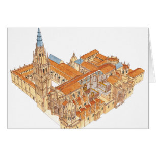 Cartão Catedral de Toledo. Espanha