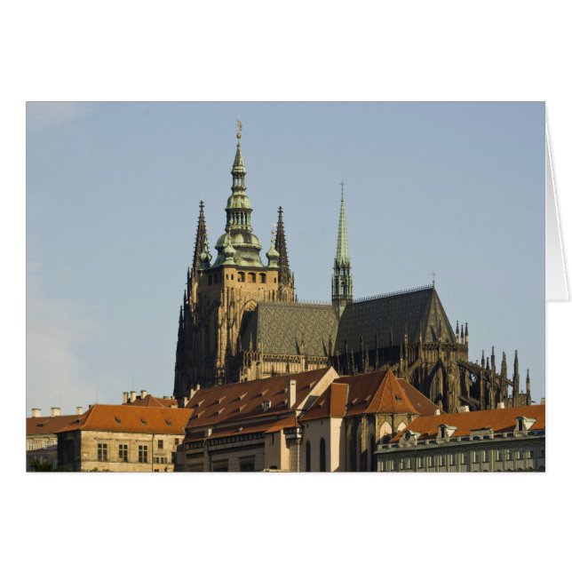 Cartão Catedral de Vitus e Castelo de Praga, uma das (Frente Horizontal)