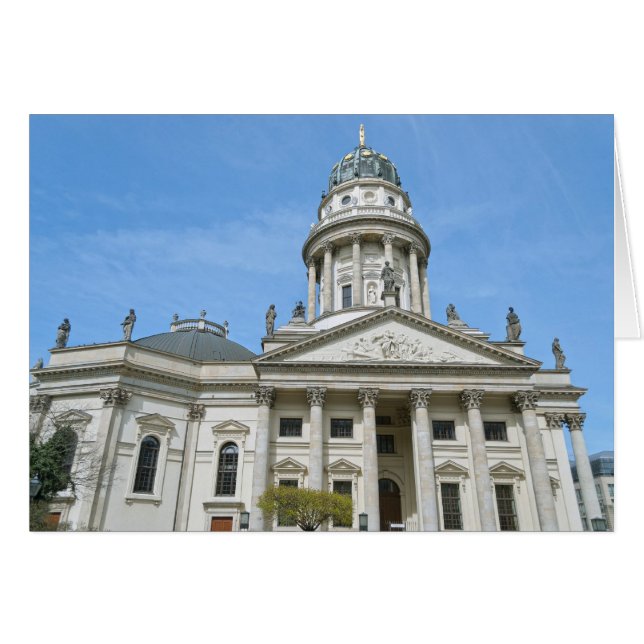 Cartão Catedral Francesa em Berlim (Frente Horizontal)