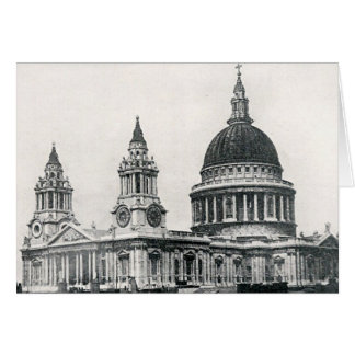 Cartão Catedral Pauls de ruas, Londres