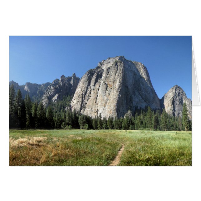 Cartão Catedral Rochas - Yosemite (Frente Horizontal)