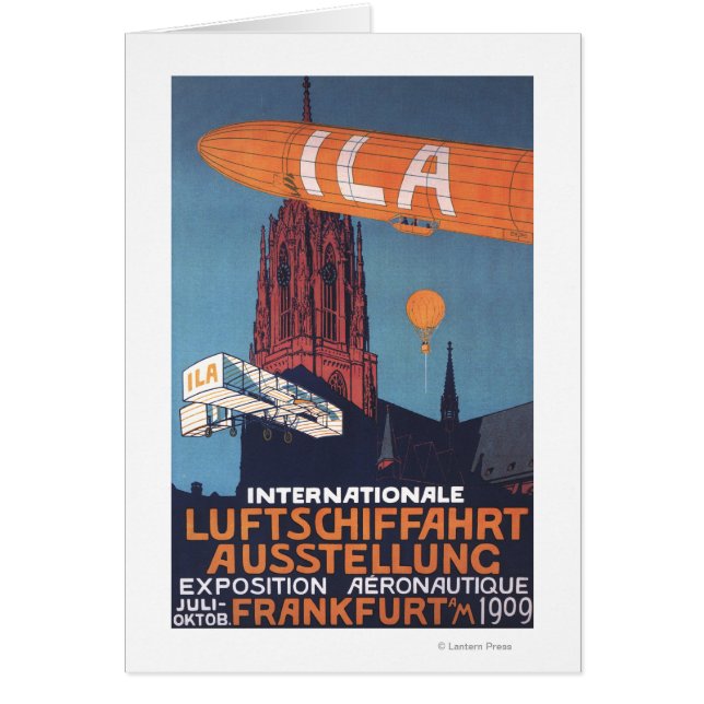 Cartão Catedral Vermelha - Exposição Aeronáutica de 1rua (Frente)