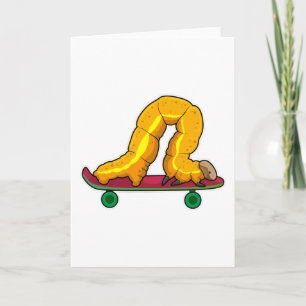 Cartão Caterpillar Skater Skateboard