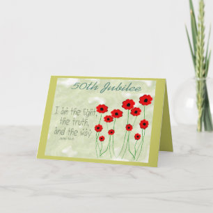 Cartão Catholic Nun "50th Jubilee" Card