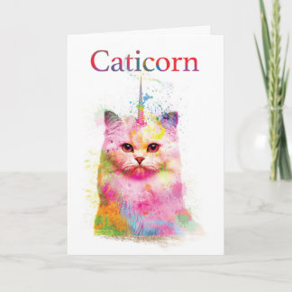 Cartão Caticorn Birthday