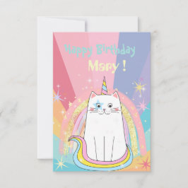 Cartão Caticorn Meow-Gical Happy Birthday