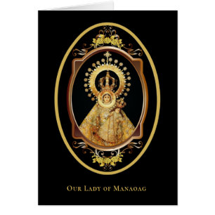 Cartão Católica Senhora Religiosa de Manaoag, Filipinas 