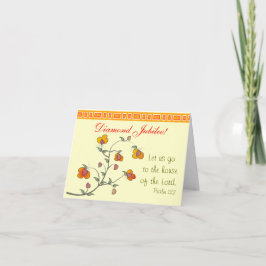 Cartão católico do jubileu de diamante da freira