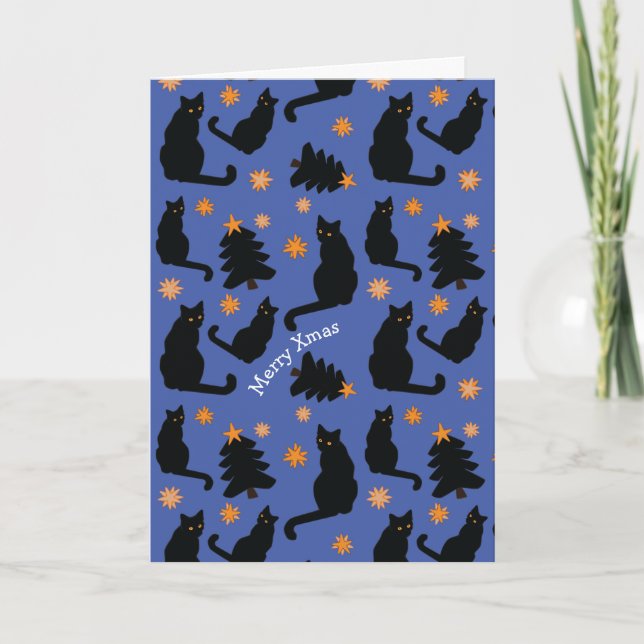 CARTÃO CATOS DE NATAL PERSONALIZÁVEIS CARTA (Frente)