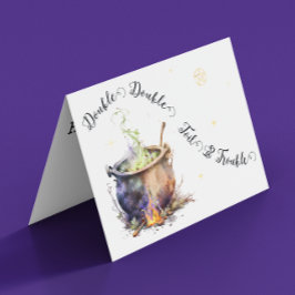 Cartão Cauldron da bruxa