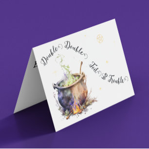 Cartão Cauldron da bruxa