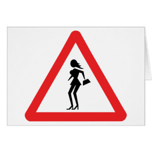 Cartão Caution Prostitute (Attenzione Prostitute)