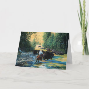 Cartão Cavalar do rancho e de gado de Angus movimentaçã