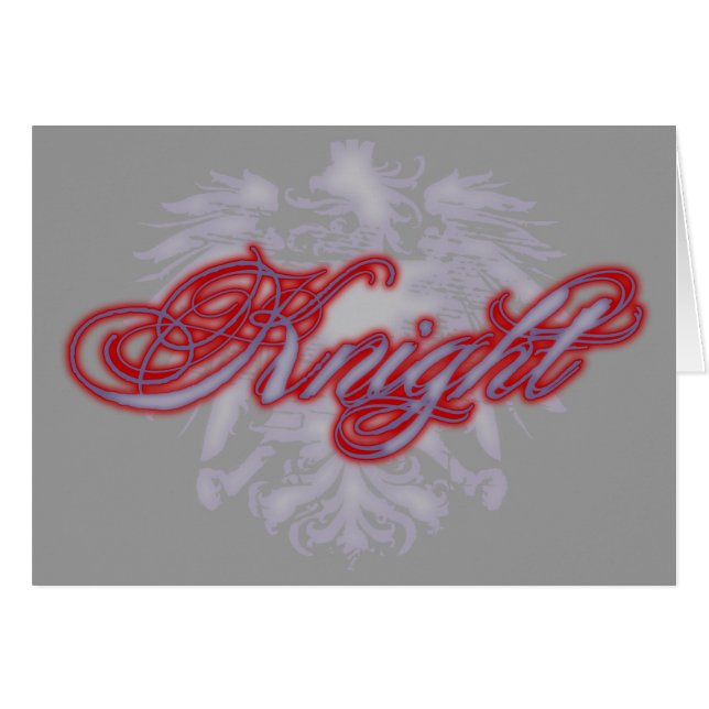 Cartão Cavaleiro (Frente Horizontal)