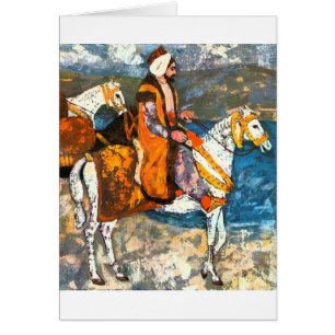 Cartão Cavaleiro árabe