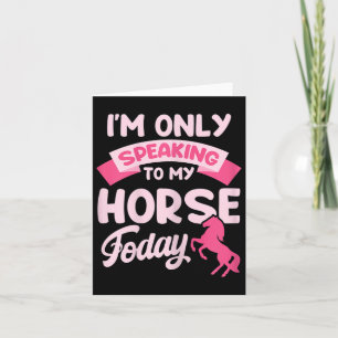 Cartão Cavaleiro Camisa Engraçada Chá Equestre Apenas Min