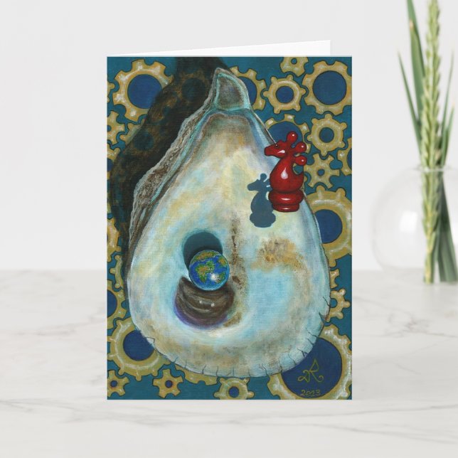 Cartão Cavaleiro da ostra (Frente)