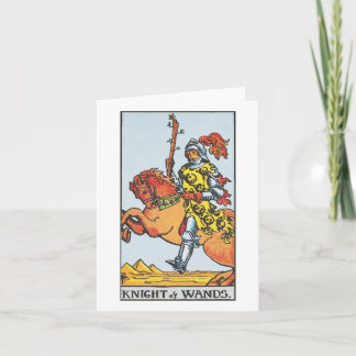 Cartão Cavaleiro das varas - Rider Waite Smith tarot