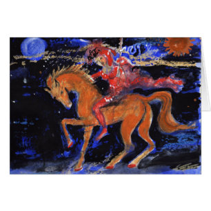 Cartão Cavaleiro de noite