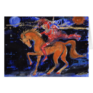 Cartão Cavaleiro de noite