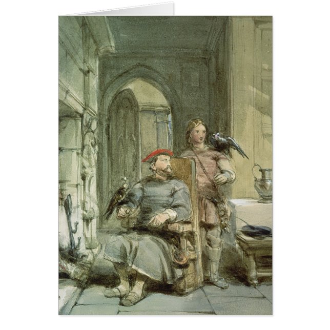 Cartão Cavaleiro e página (Frente)