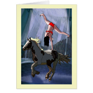 Cartão Cavaleiro em pêlo