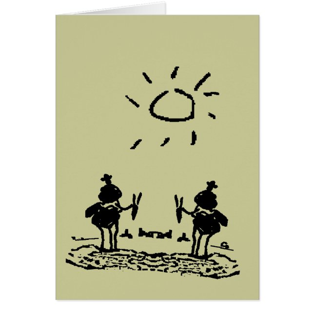 Cartão Cavaleiros do Deserto (Frente)