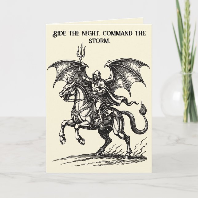 Cartão Cavalgada da Vanguarda Infernal (Frente)