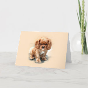 Cartão Cavalier King Charles Spaniel