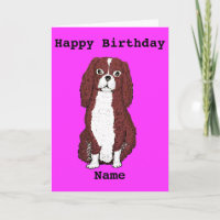 Cavalier King Charles Spaniel Adicionar nome Anive