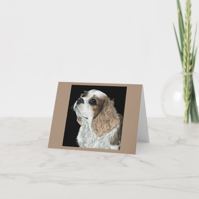 Cartão Cavalier King Charles Spaniel Card - Max (Frente)