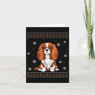 Cartão Cavalier King Charles Spaniel Christmas Sweater Do
