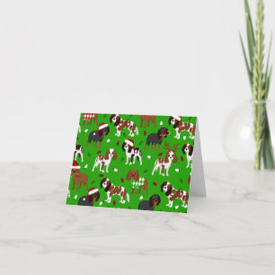 Cartão Cavalier King Charles Spaniel de Natal