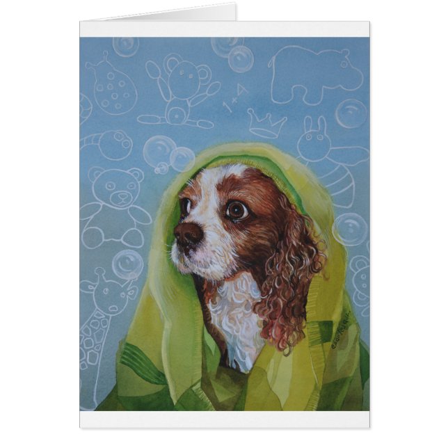 Cartão Cavalier King Charles Spaniel Dog (Frente)