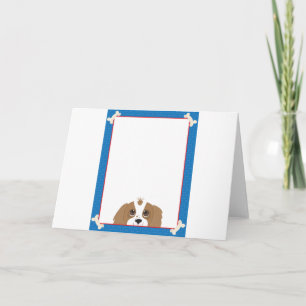 Cartão Cavalier King Charles Spaniel Frame