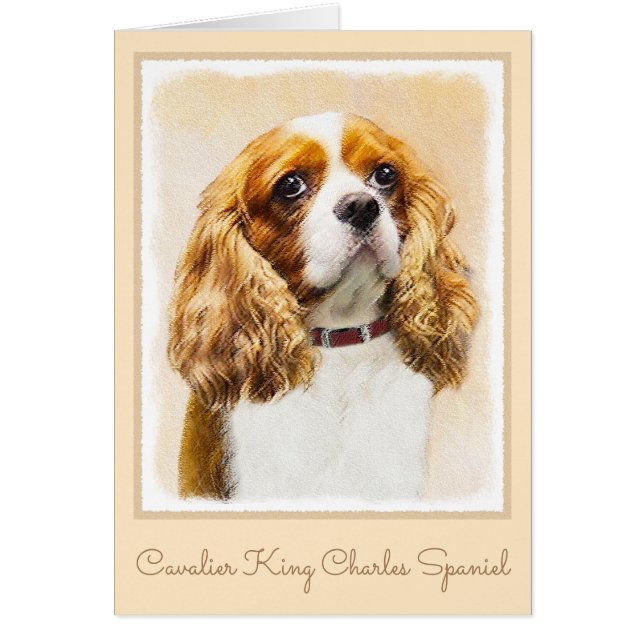 Cartão Cavalier King Charles Spaniel Original (Frente)