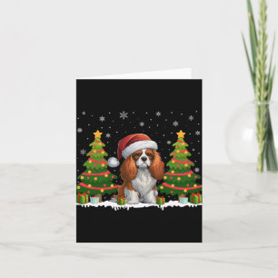 Cartão Cavalier King Charles Spaniel Papai noel Natal