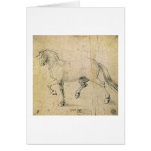 Cartão Cavalo, 1503 (caneta e tinta no papel)