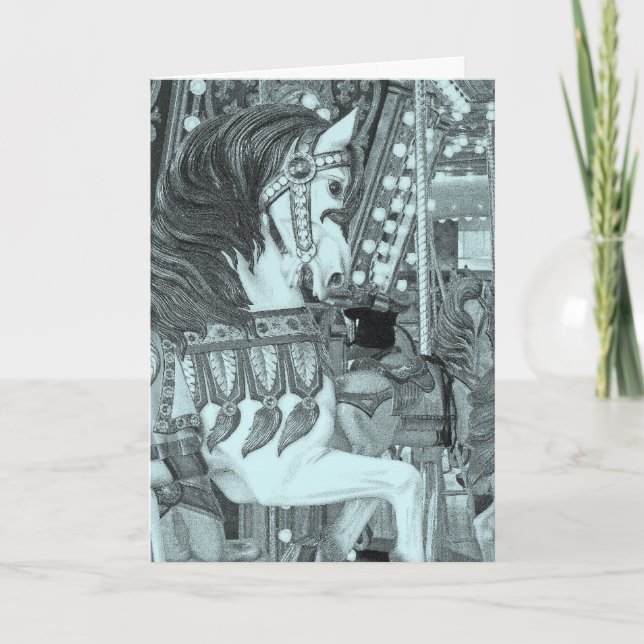 Cartão Cavalo Alegre Pintado (Frente)