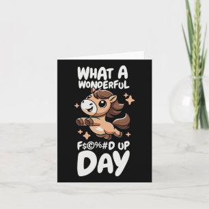 Cartão Cavalo Ancorado - Cavaleiro Forjado