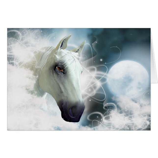 Cartão Cavalo Árabe (Frente Horizontal)