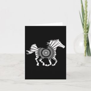 Cartão Cavalo Árabe - Presente de Resistência à Corrida d