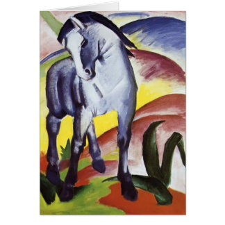 Cartão Cavalo azul de Franz Marc mim