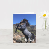 Cavalo Azul-Roan Criado em Paisagem do Deserto