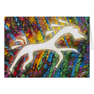 Cartão Cavalo branco