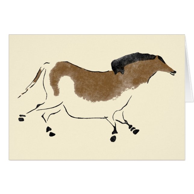 Cartão Cavalo Chinês (Frente Horizontal)