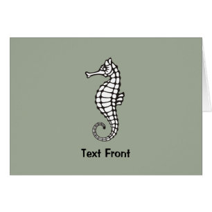 Cartão Cavalo-da-costa preto